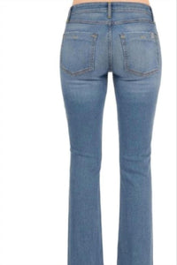 Morrison Denim Women's The Looker Flare Jean in american pie - women's jeans - detail view