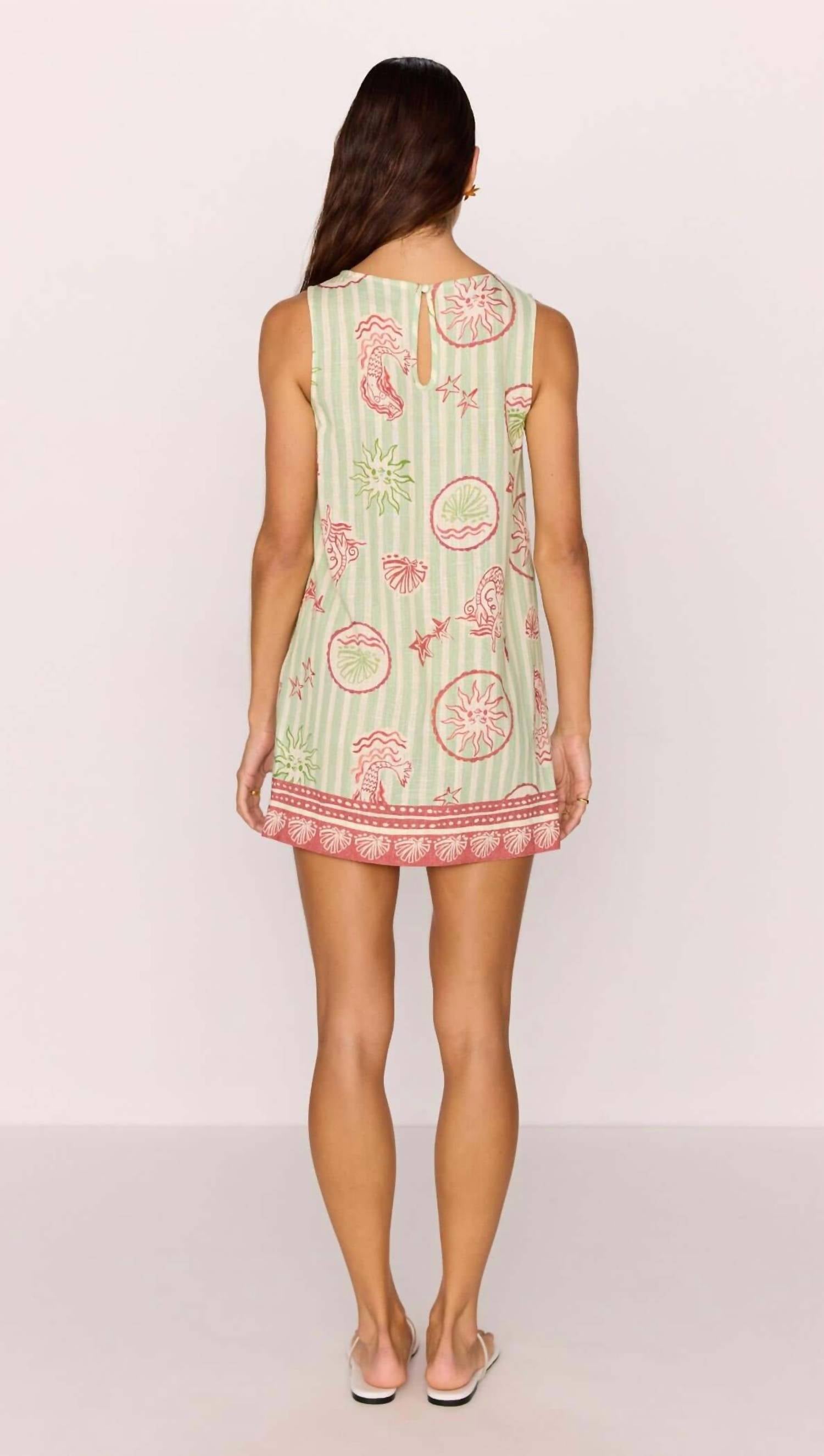 Minkpink - Linen Blend Shift Mini Dress