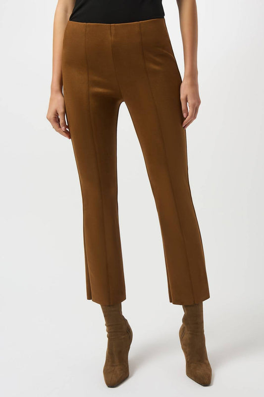 Joseph Ribkoff - Marled Suede Flare High-rise Trousers