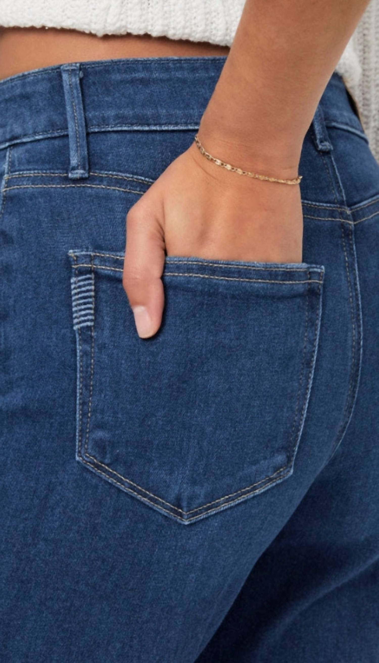 Paige - Anessa Ankle Wide Leg Jeans