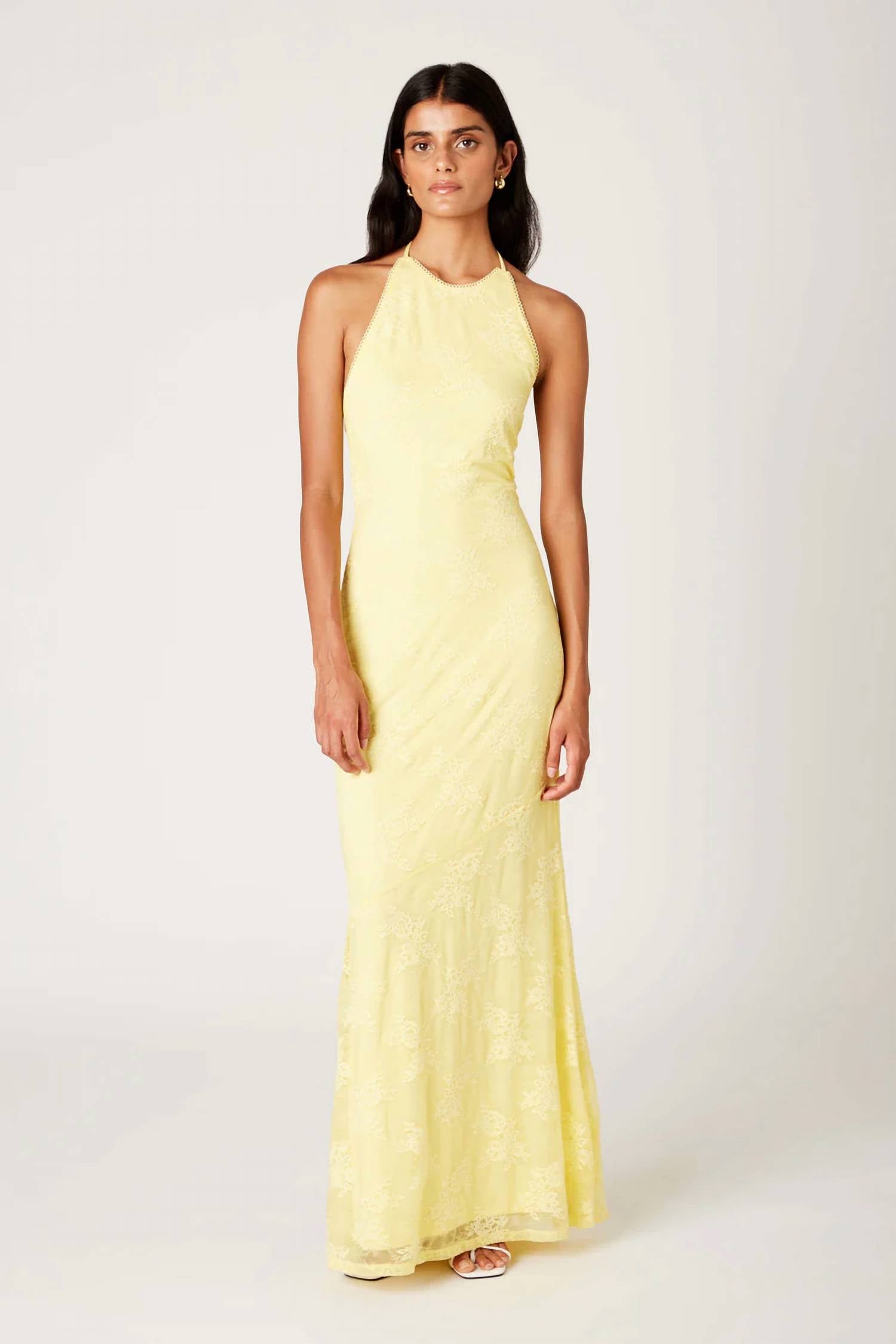 Nia - Glen Dress With Thigh-high Slit