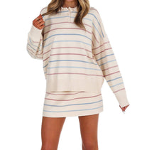 LE LIS Good Fit Stripe Sweater Two Piece Set in cream - women's sleepwear - view 4