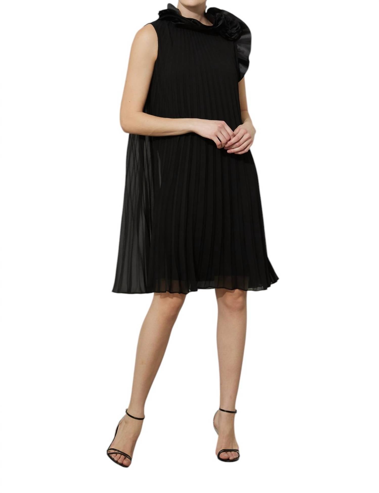 Joseph Ribkoff - Sleeveless Pleated Dress