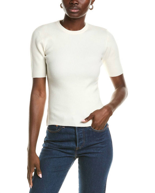 Derek Lam 10 Crosby - Salma Ribbed Short Sleeve Sweater