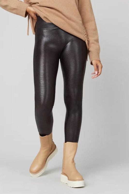 Spanx - Faux Leather Croc Shine Legging