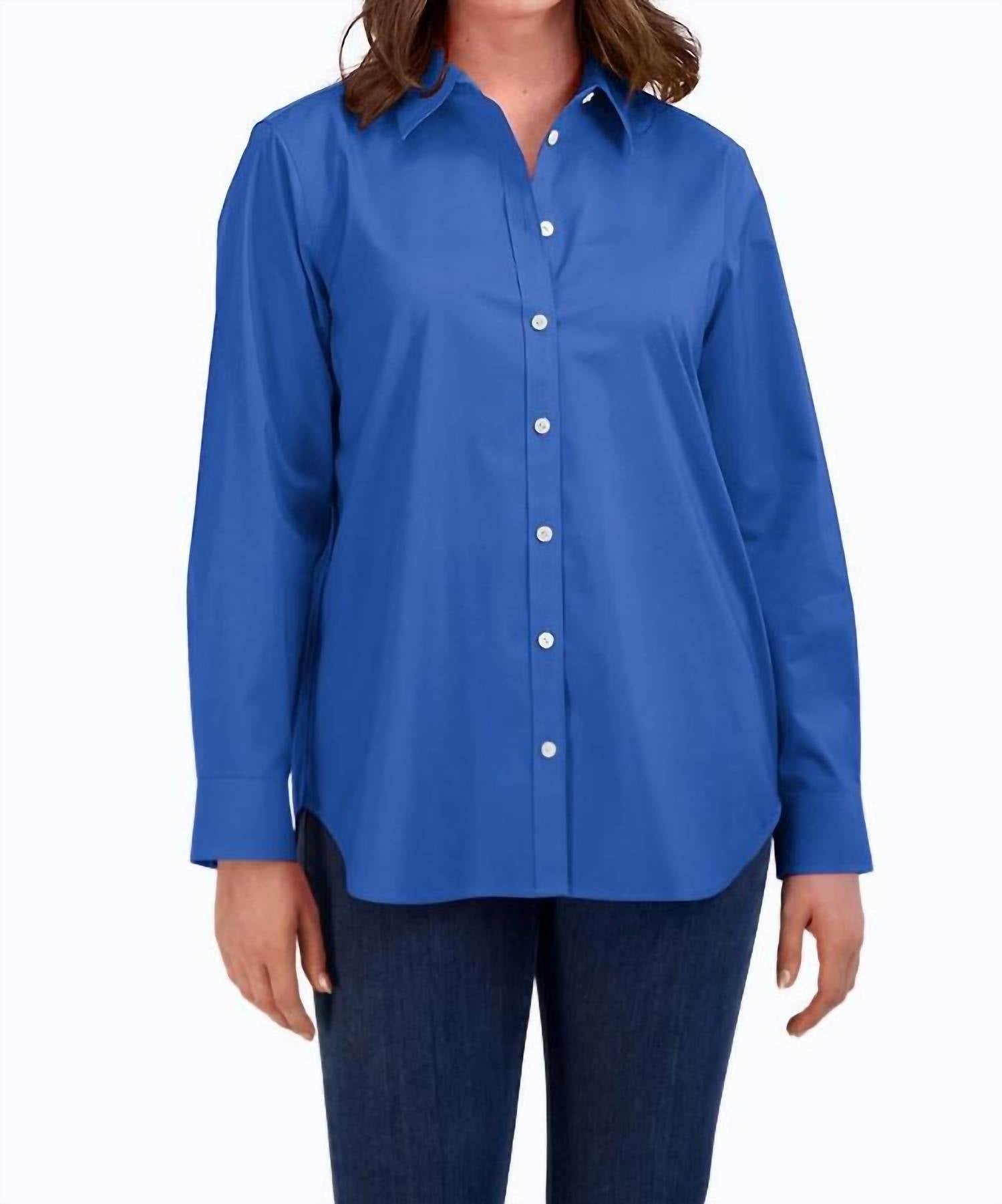 Foxcroft - Boyfriend Stretch No Iron Tunic Top