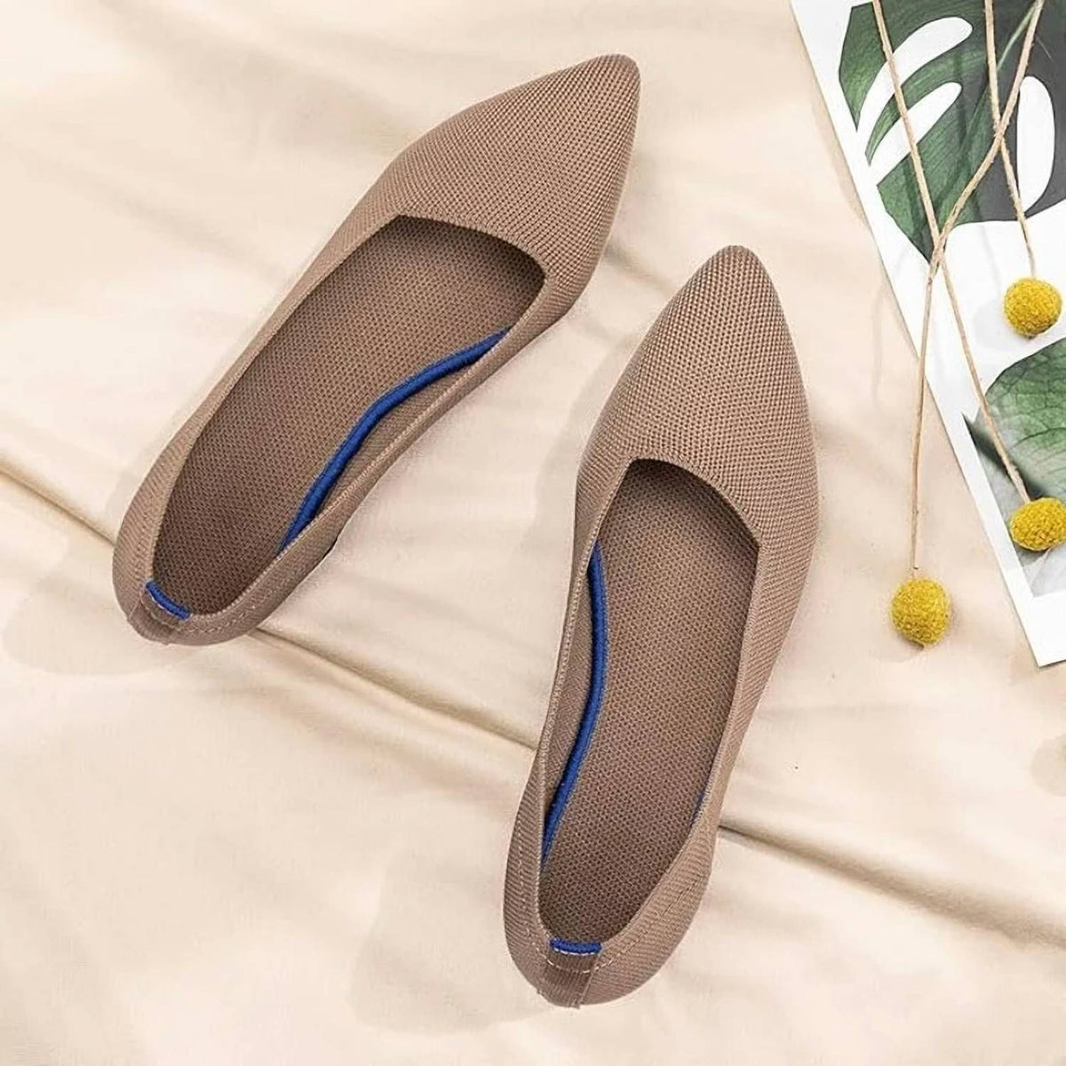 Frank Mully - Women's Knit Slip On Comfort Flat Shoes