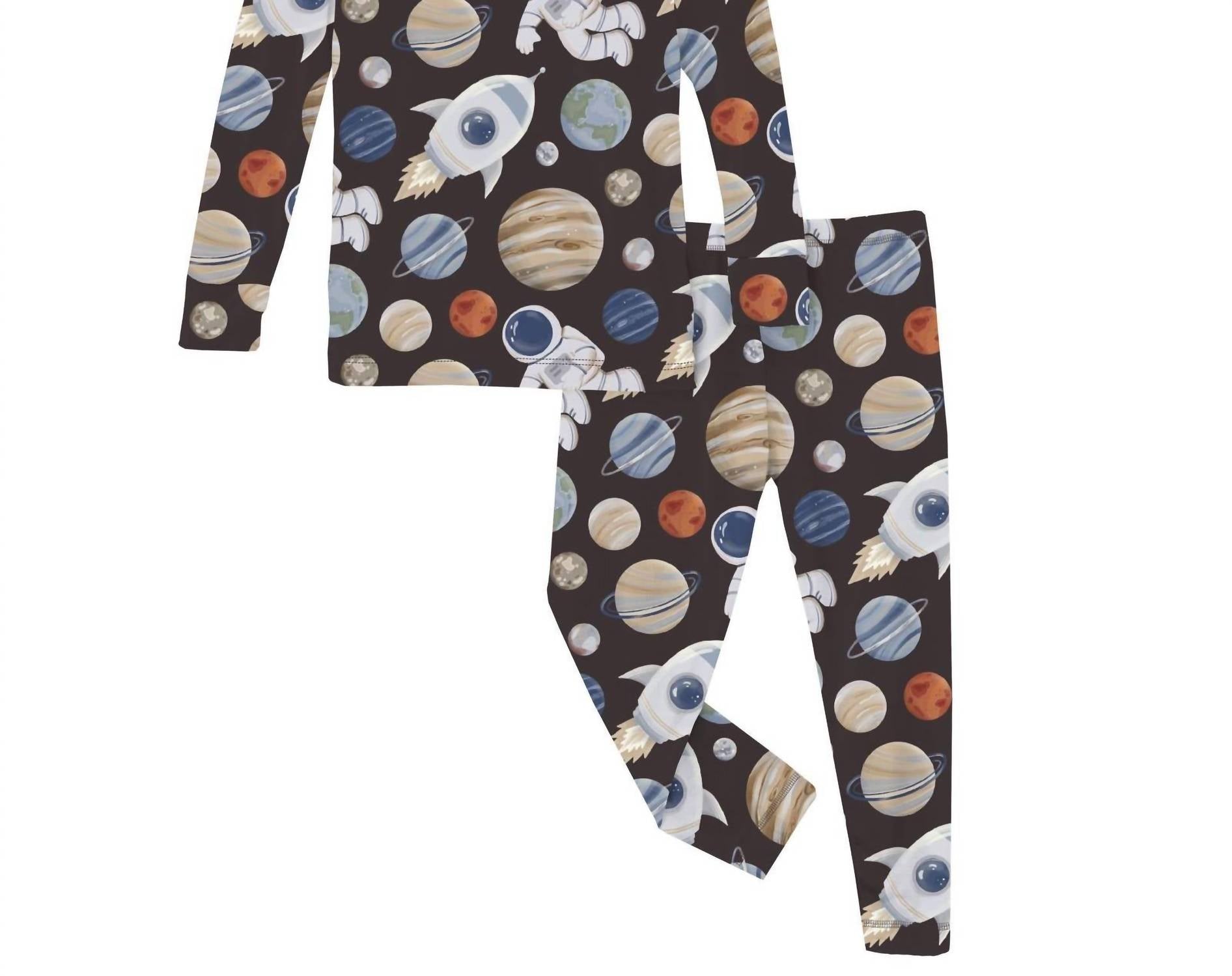 Kickee - Boy's Long Sleeve Pajama Set