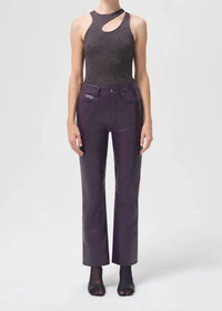 Agolde - Recycled Leather Relaxed Bootcut Leg Pants
