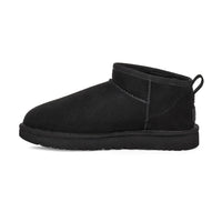 UGG Women Classic Ultra Mini Boot in black - women's shoe - detail view