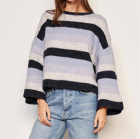 Sundry - CROPPED STRIPE SWEATER