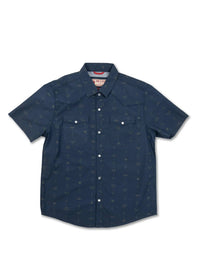 Iron & Resin Men's Bull Shirt in navy - men's t-shirt