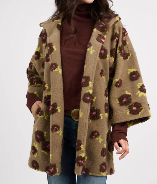 Ivy Jane - Puff Floral Sherpa Jacket