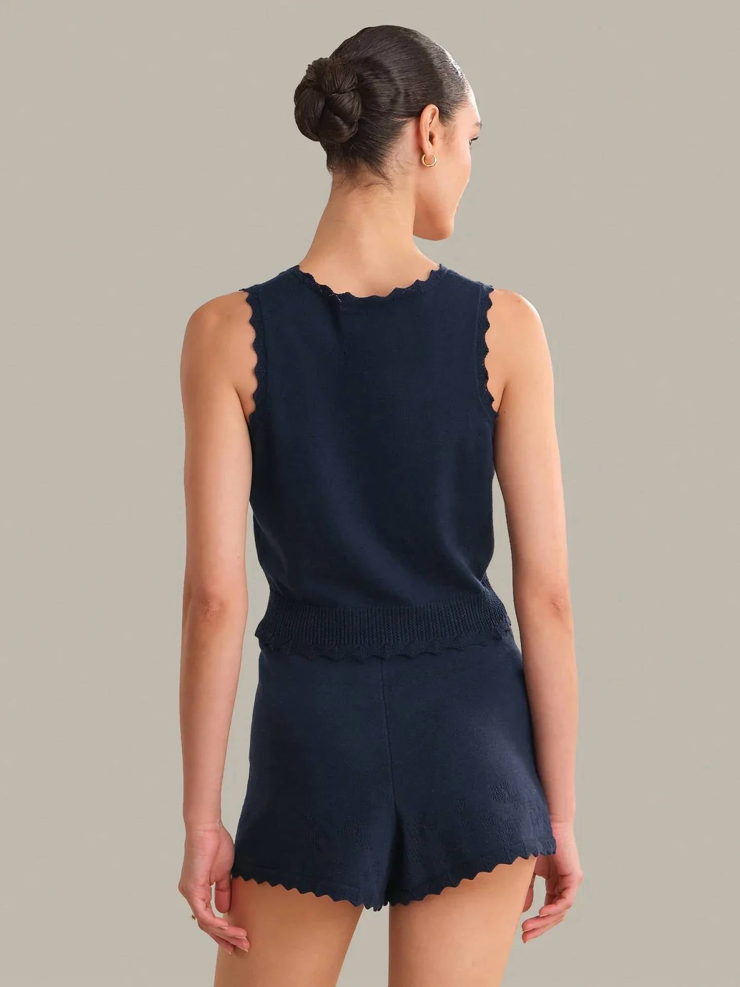 525 America - Valentina Button Down Sleeveless Top