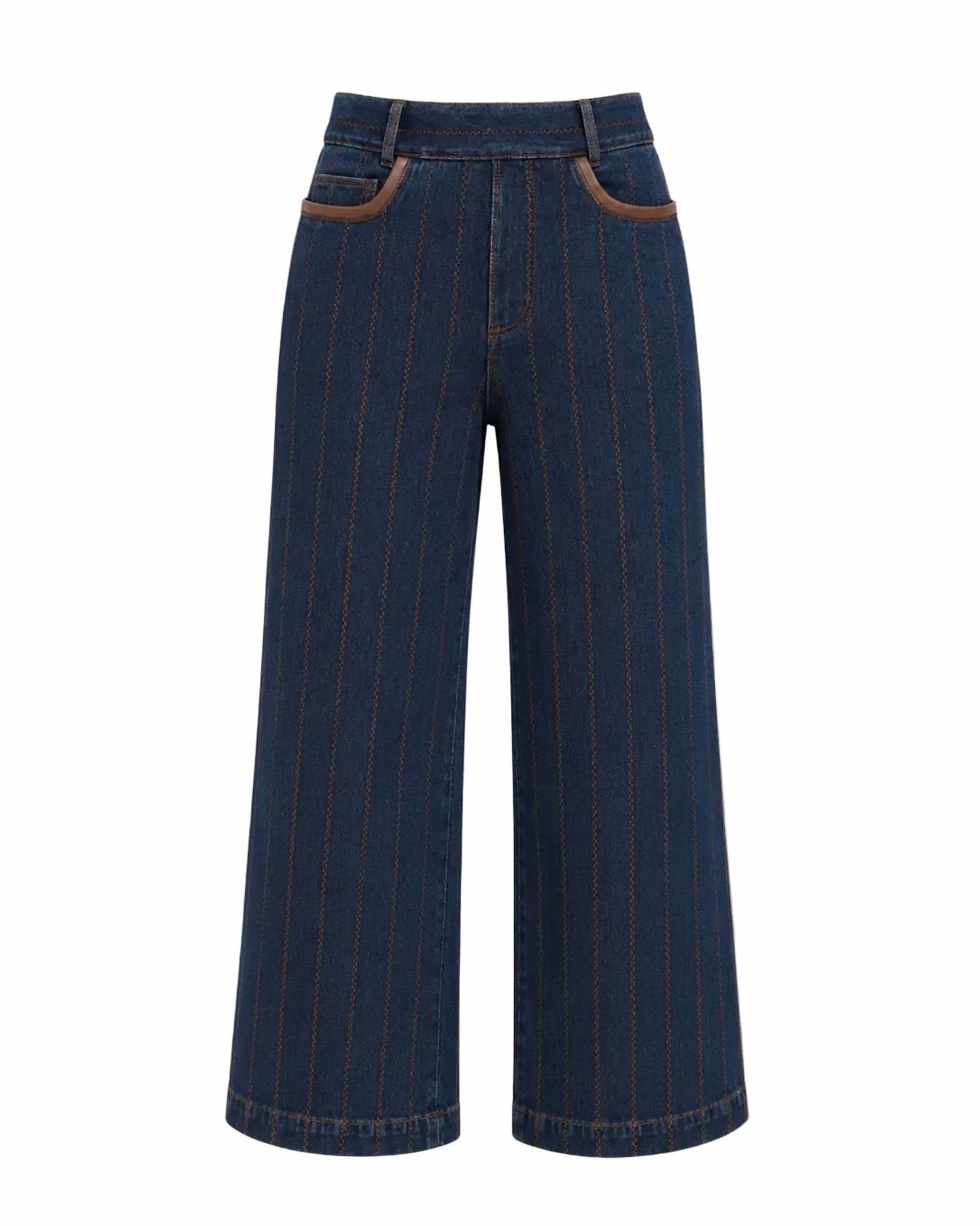 Lysse - Women's Landon Embroidered Wide Leg Denim