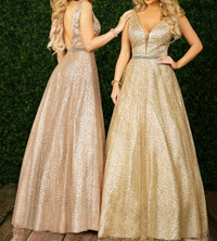 Karishma Creations Women's Prom Dress in rose gold - women's dress