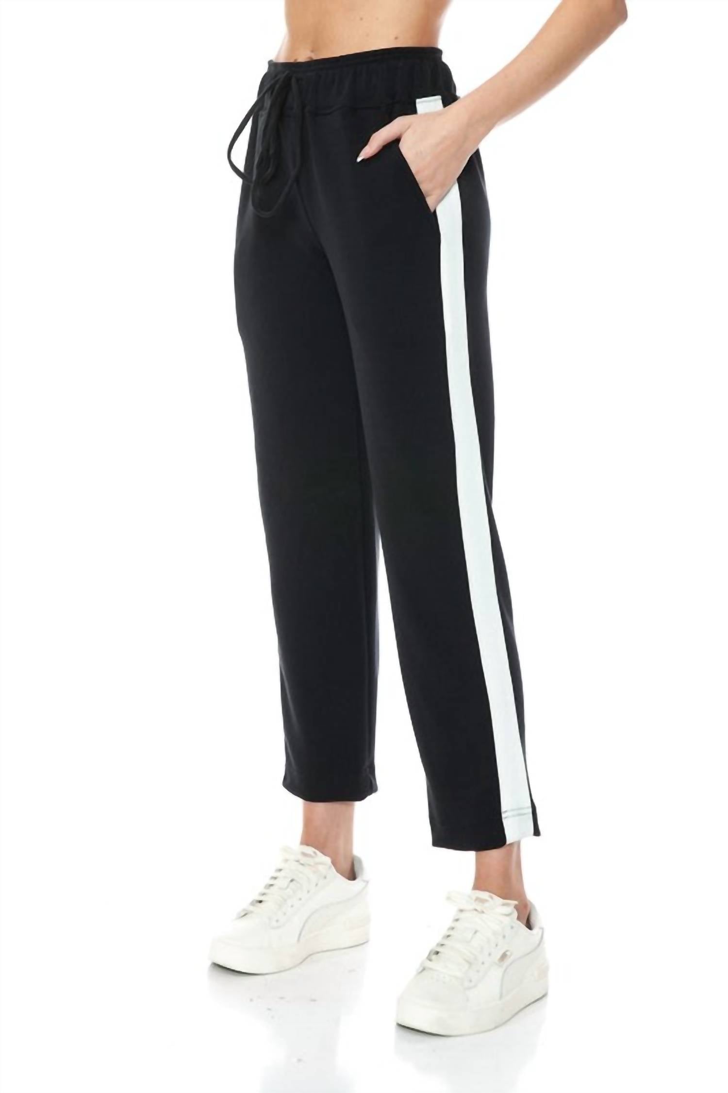 ariella Straight Leg Scuba Pant in black - women's jeans - view 4