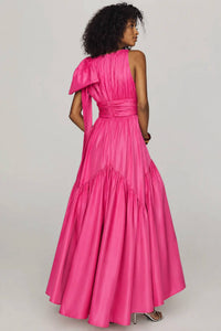 Hutch - Selba One Shoulder Bow Evening Gown