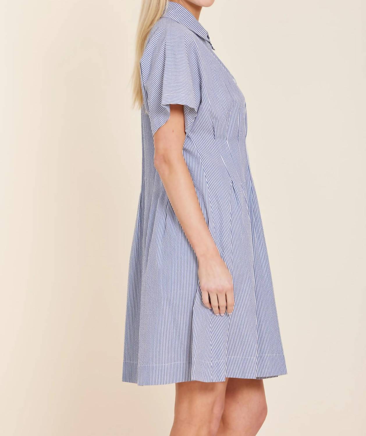 Dolce Cabo - Stripe Dart Waist Dress