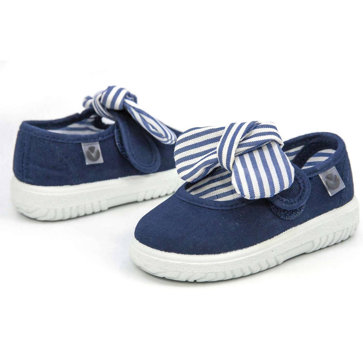 Victoria - Girls' Slip On Canvas Bow Shoes