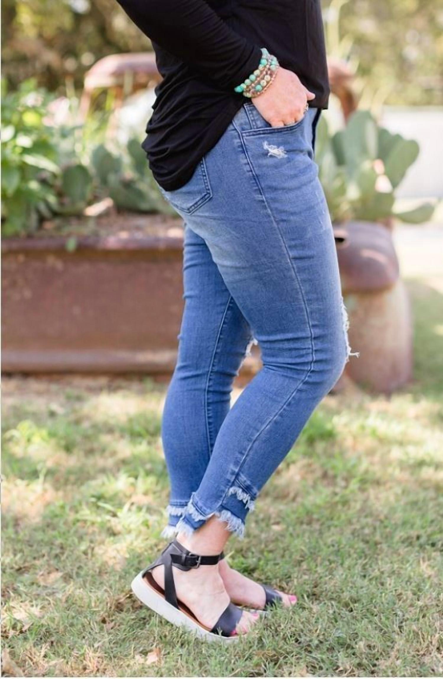 Crazy Train - Jitterbug Distressed Jean