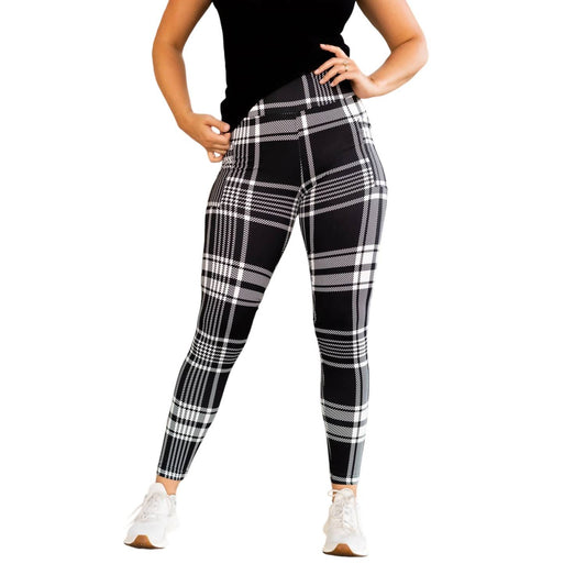 Julia Rose - Pull On Plaid Leggings