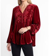 Johnny Was - Nyomi Curved Hem Prairie Blouse