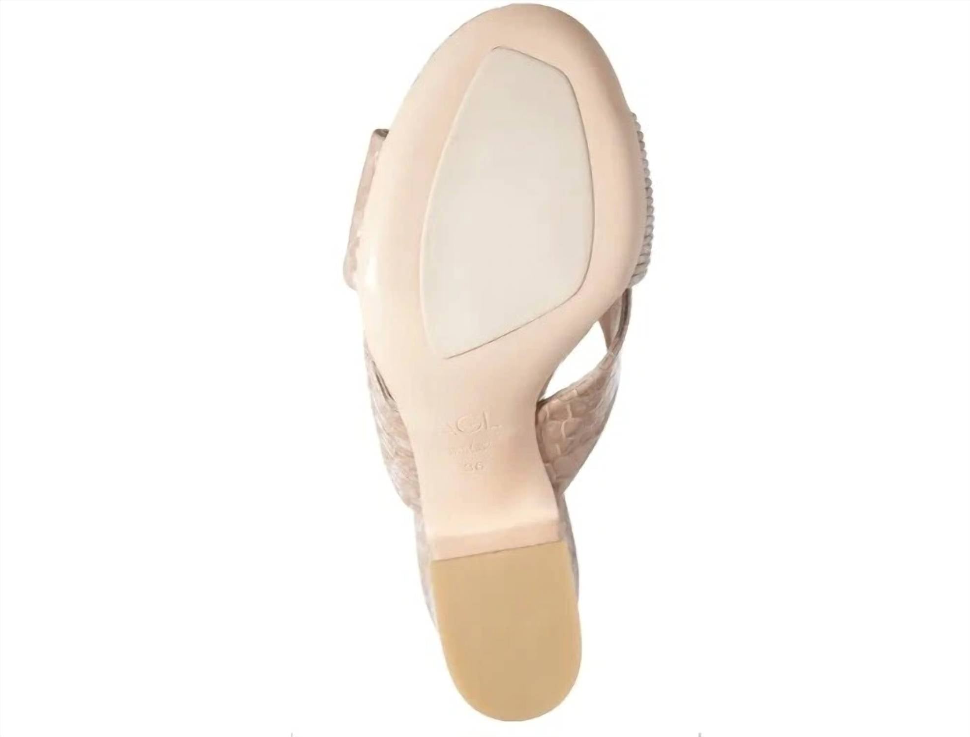 Agl - Women's Snake Embossed Sandal
