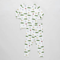 Pink Chicken - Kid's Golf Tournament Bamboo Pajamas