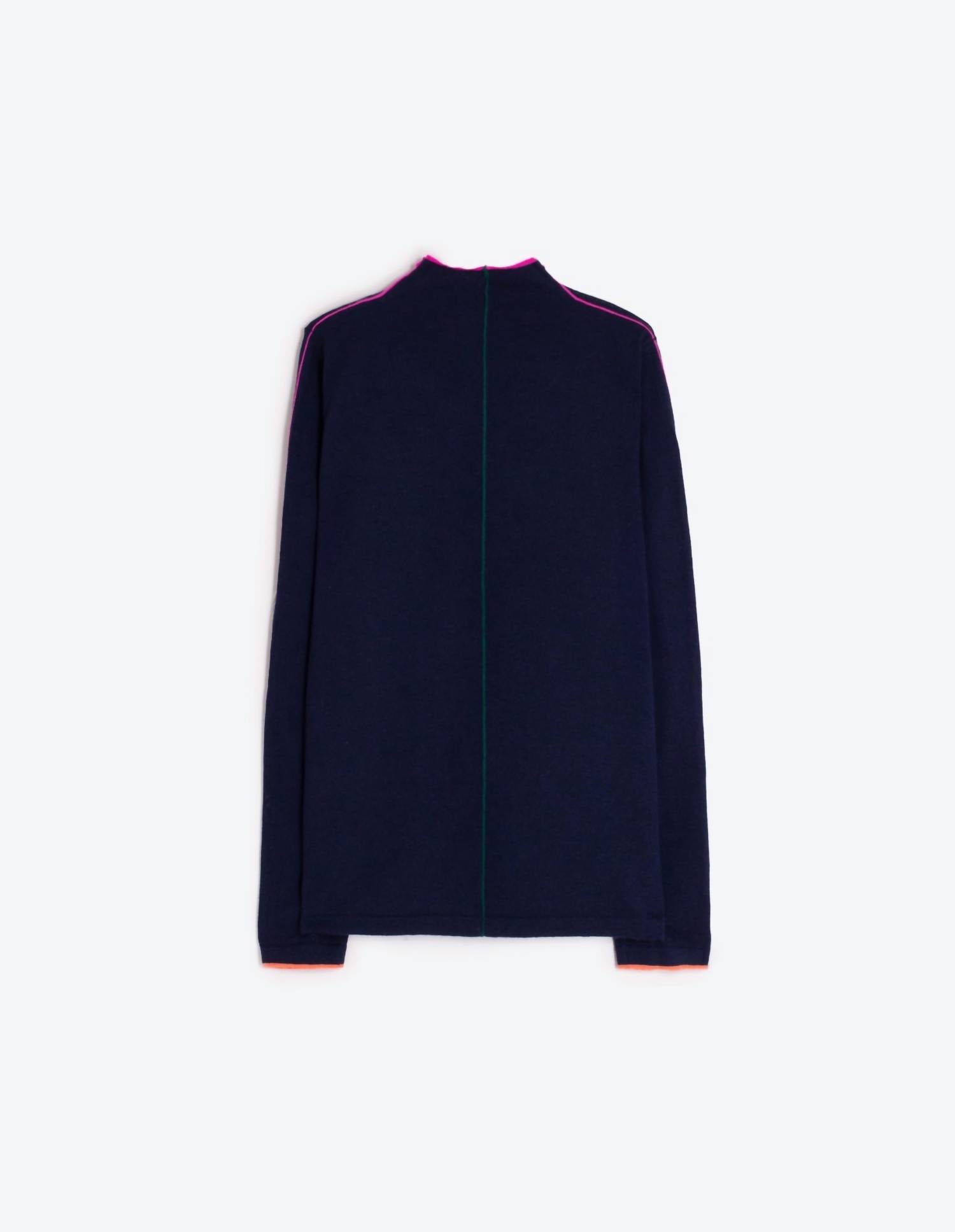 Vilagallo - Women's Sweater With Piping Trim