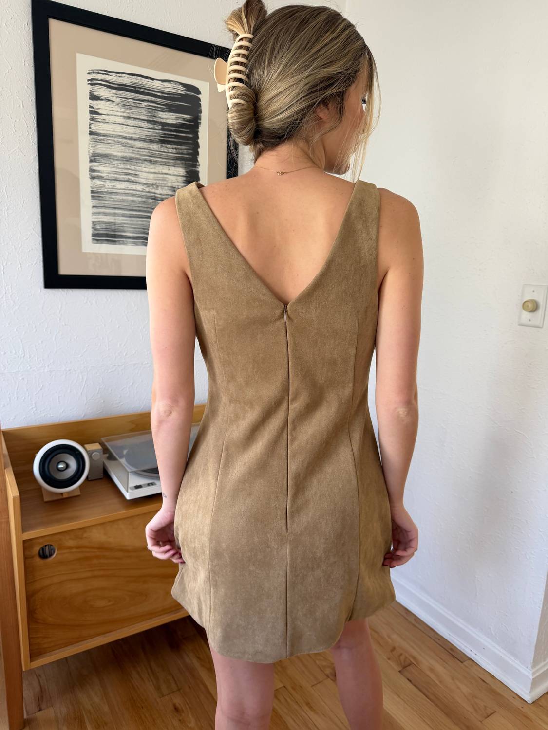 Sofie The Label - Kiara Suede High Neck Mini Dress