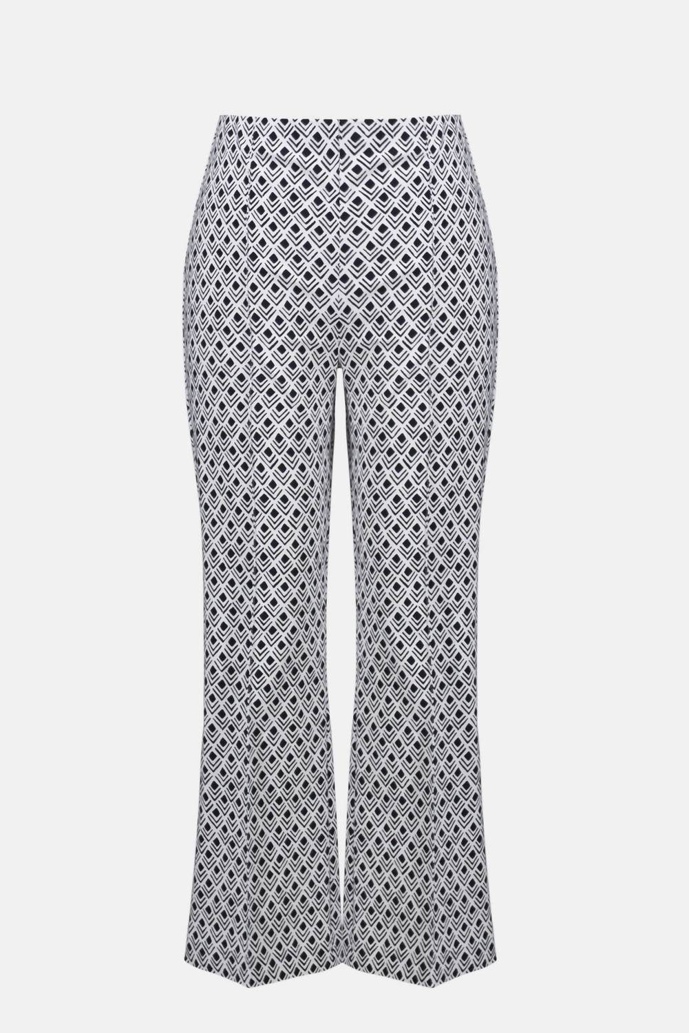Joseph Ribkoff - Geometric Flared Crop Pant