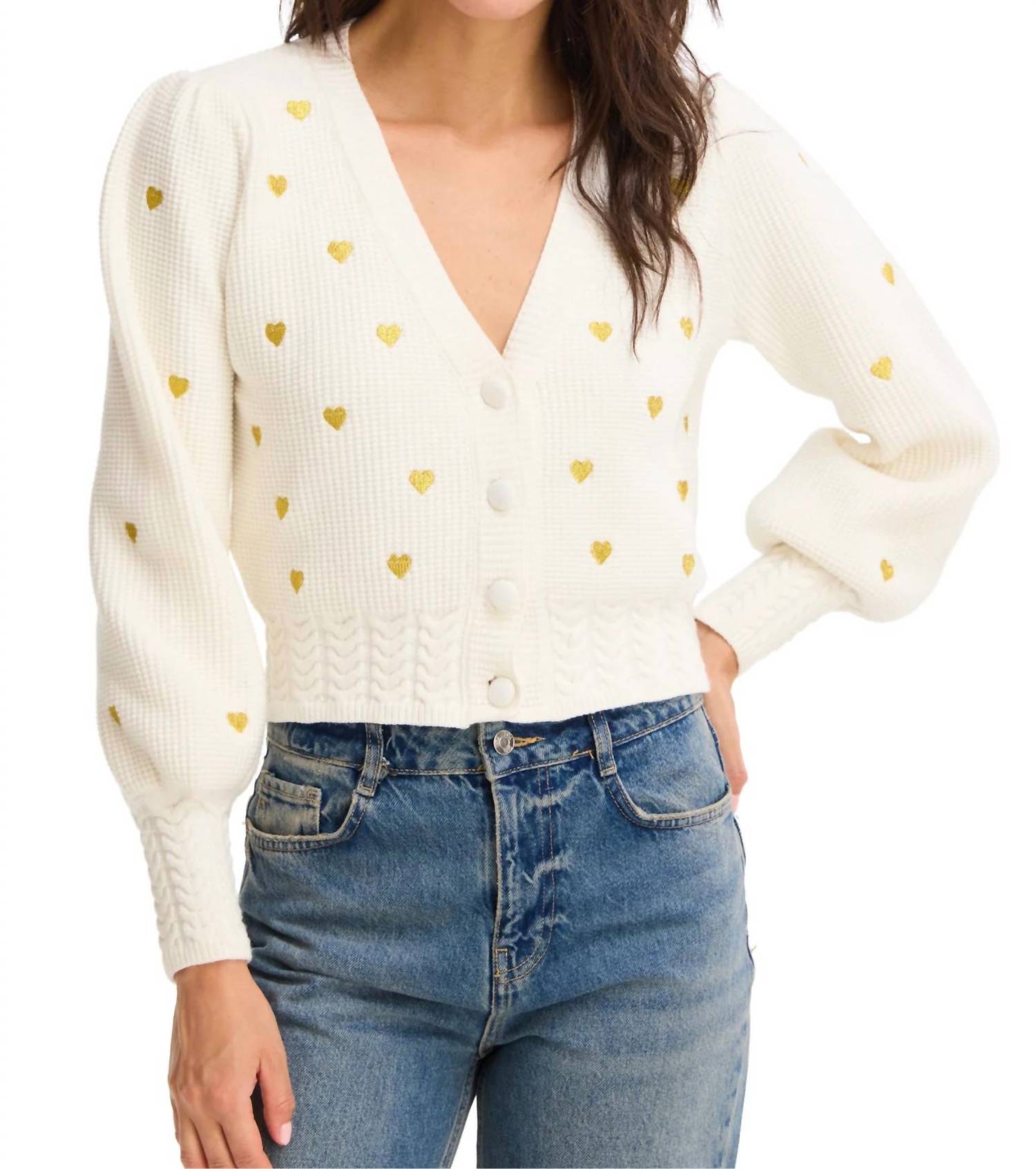 Allison New York - Hearts Piper Cardigan