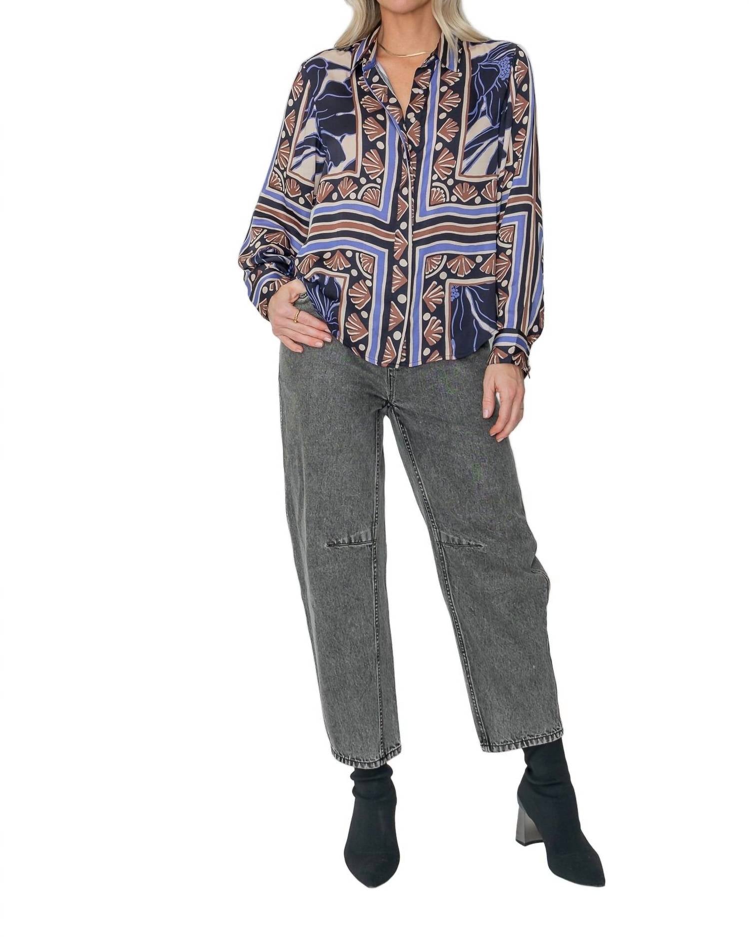 West Of - Nadia Button Front Top