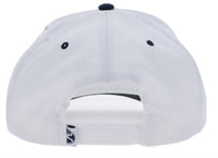 HOOEY Five Panel Trucker Cap in white navy - men's hat - detail view