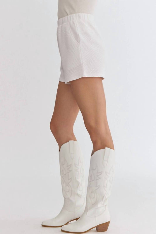 Entro - Textured Pull On Shorts