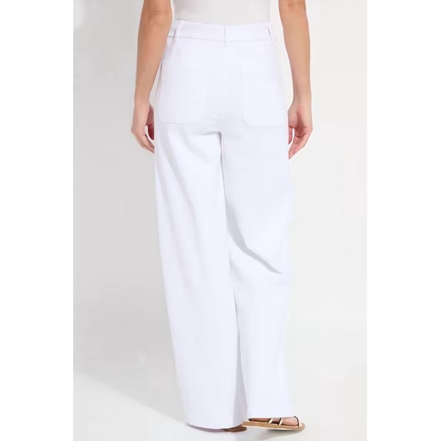 Lysse - Erin Hi-waist Long Embroidered Denim Pant