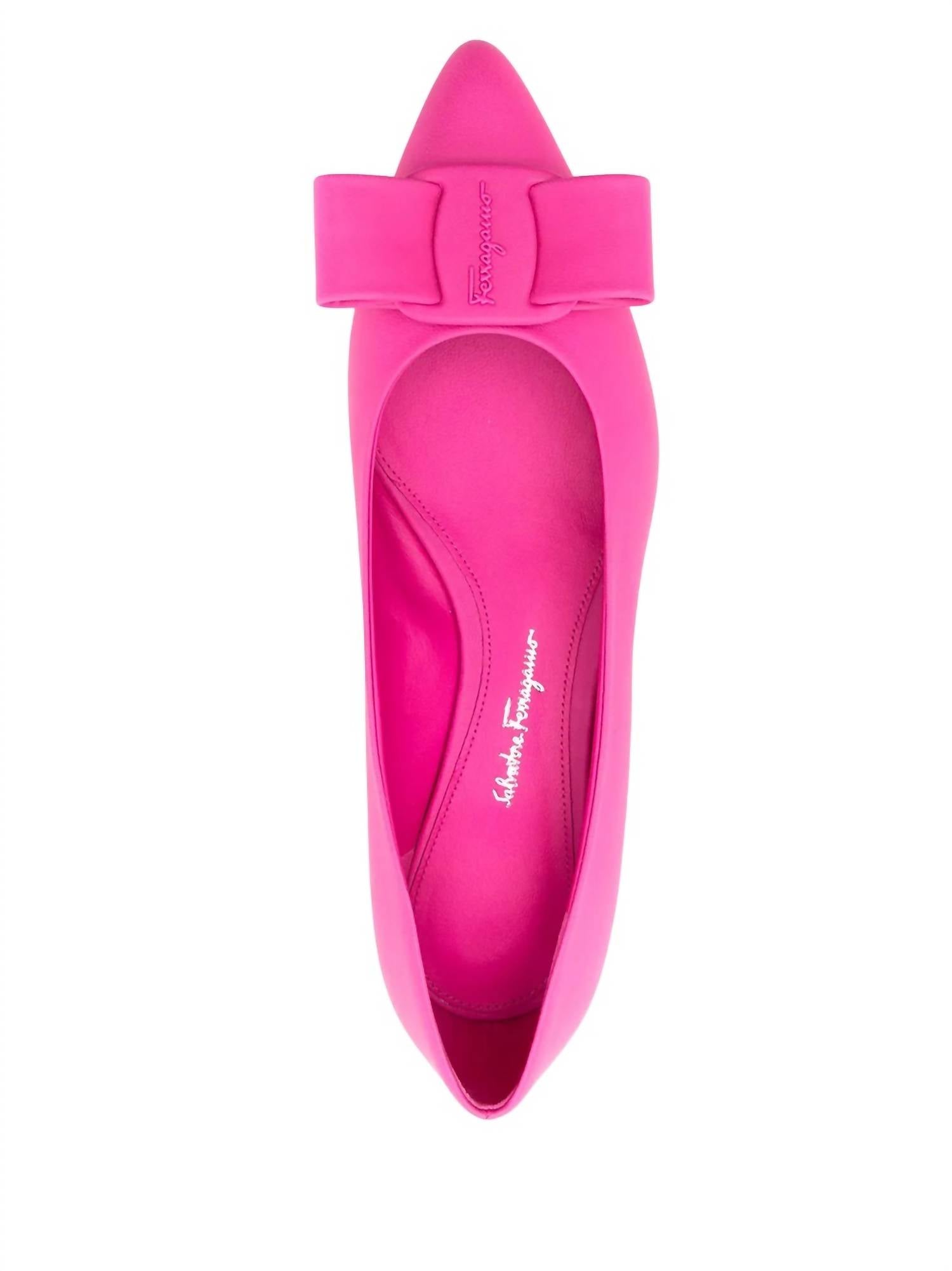 Salvatore Ferragamo - Women's Viva Bow-detail Leather Ballerina Shoes