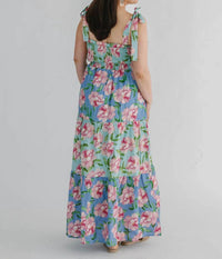 Flying Tomato - Patchwork Printed Woven Maxi Dress