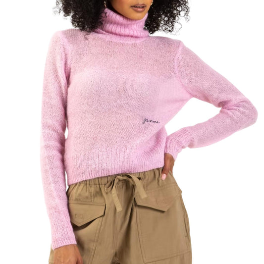 Ganni - MOHAIR HIGHNECK SWEATER