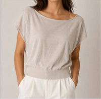 Autumn Cashmere - Off The Shoulder Boxy Tee