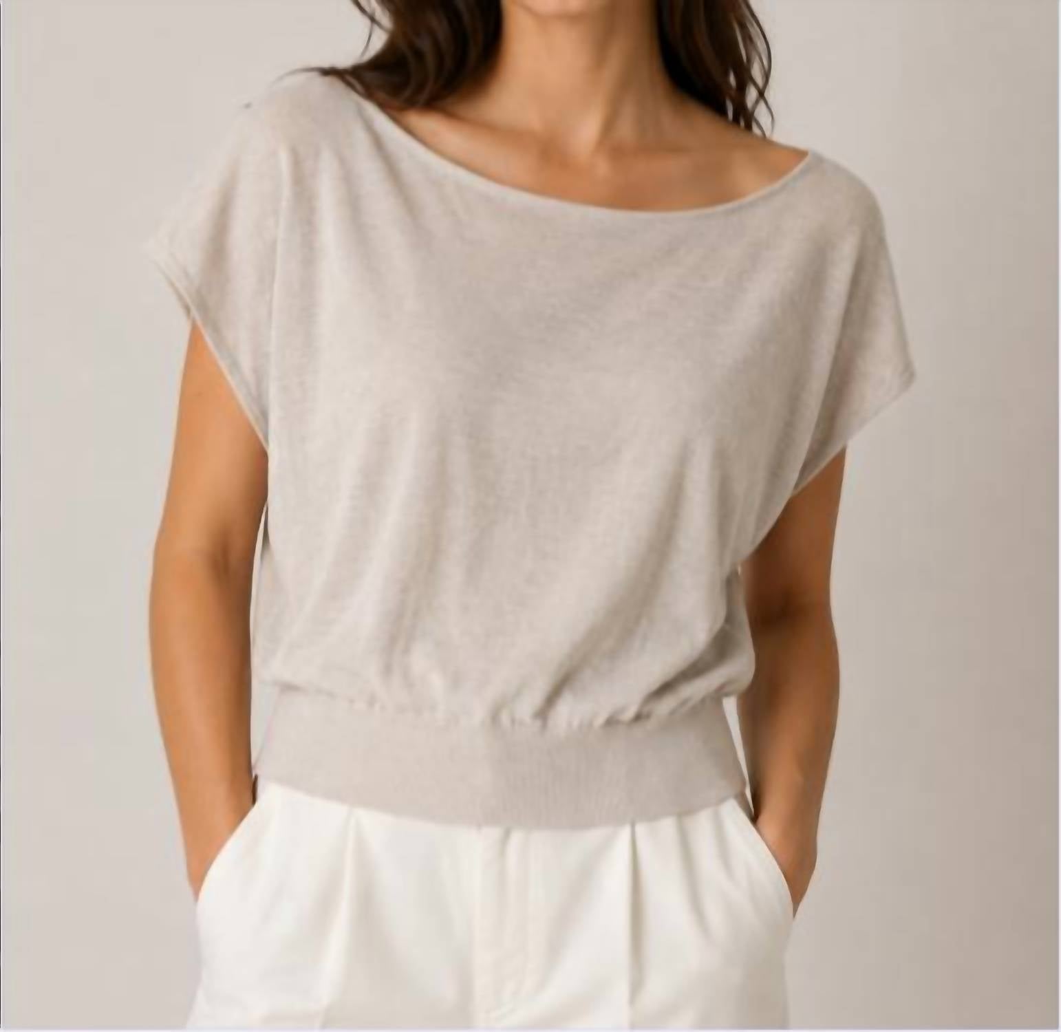Autumn Cashmere - Off The Shoulder Boxy Tee
