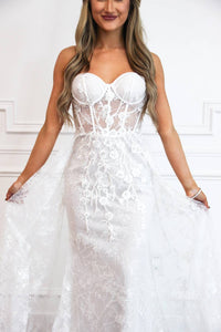 Cinderella Divine - Sealed With A Kiss Bustier Cape Wedding Dress