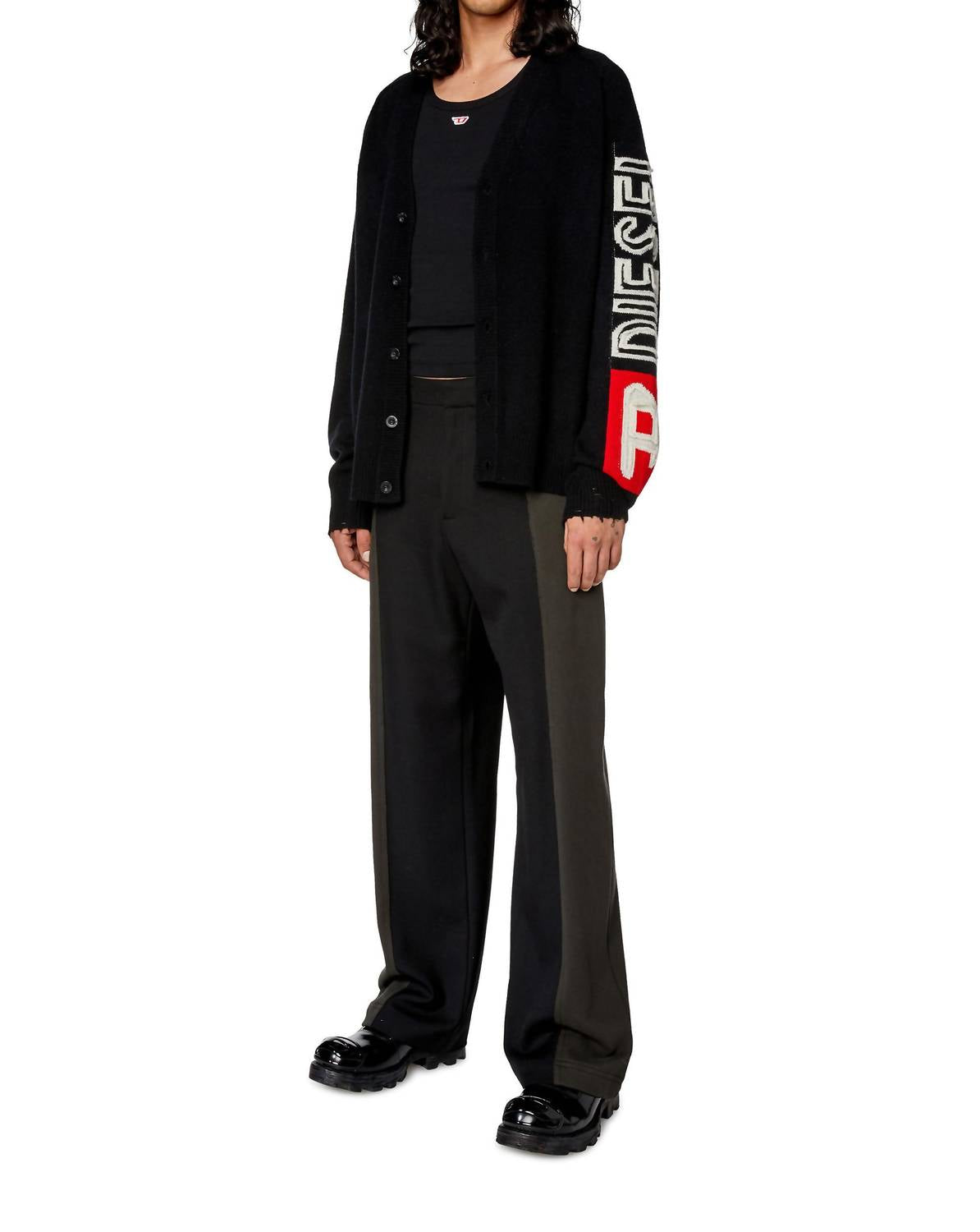 Diesel - Wool Cut-up Logo Cardigan
