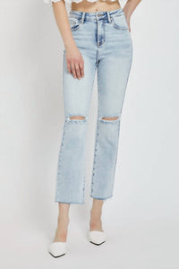 Risen - High Rise Ankle Straight Jeans