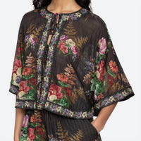 Sea - Viktoria Print Tie Front Top