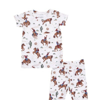 Angel Dear - Kids Buckaroo Western Bamboo Short Sleeve Pajama Set
