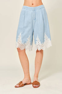 Aaron & Amber - Women's Cotton Blend Bermuda Shorts