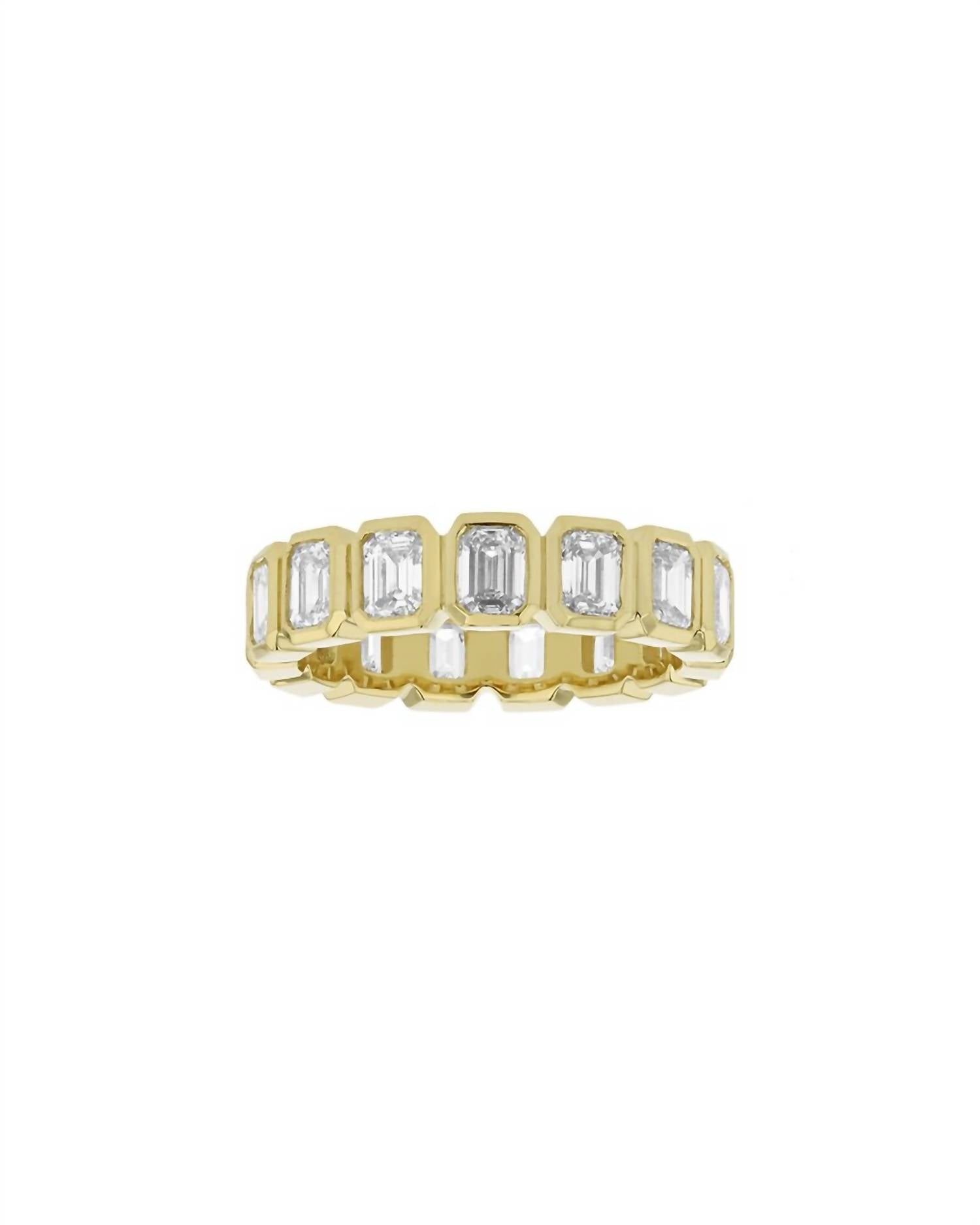 Diana M Jewels - Women's Radiant 6 Carat Diamond Eternity Band