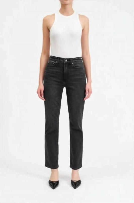 Daze - Smarty High Rise Slim Straight Jeans